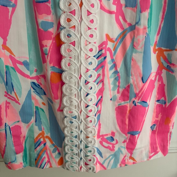 Lilly Pulitzer Lynn Shift Dress Out to Sea 10 Sailboats Summer Wedding - Picture 9 of 16